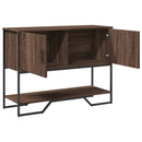vidaXL barna tölgyszínű szerelt fa dohányzóasztal 100x35x74,5 cm