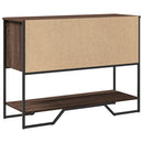 vidaXL barna tölgyszínű szerelt fa dohányzóasztal 100x35x74,5 cm