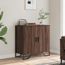 vidaXL fekete szerelt fa tálalóasztal 78 x 35,5 x 74,5 cm