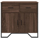 vidaXL barna tölgy színű szerelt fa tálalószekrény 79,5x35,5x74,5 cm