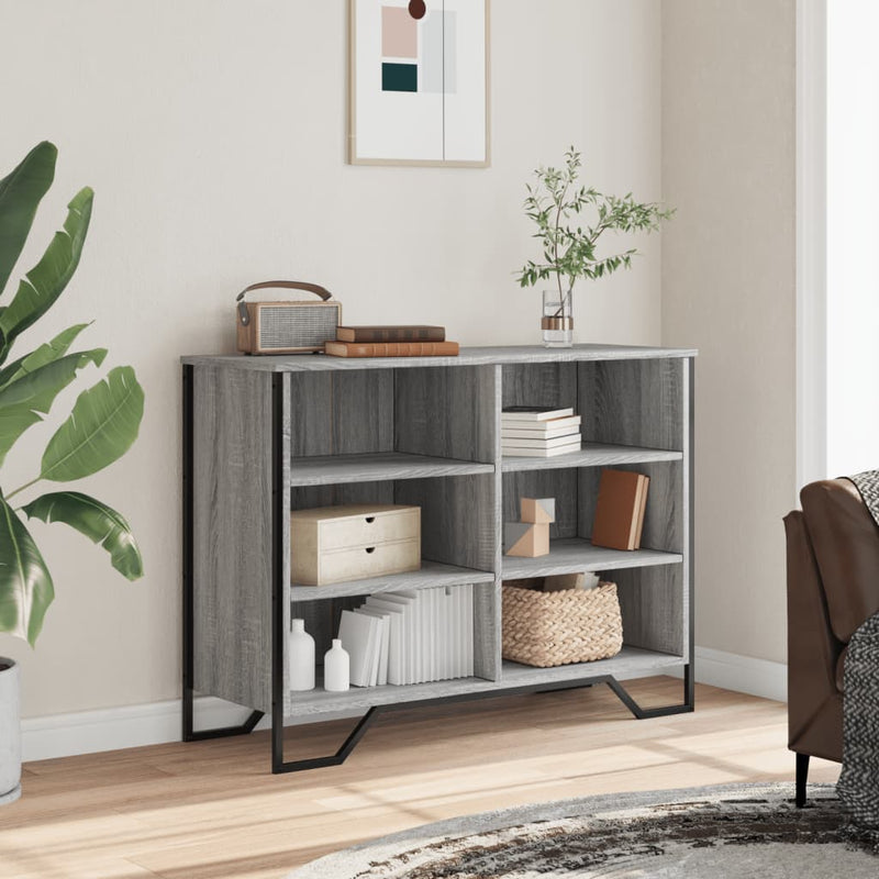 vidaXL szürke sonoma színű szerelt fa tálalószekrény 101x35,5x74,5 cm