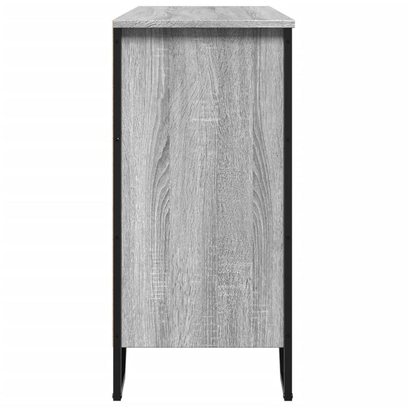 vidaXL szürke sonoma színű szerelt fa tálalószekrény 101x35,5x74,5 cm
