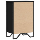 vidaXL fekete szerelt fa könyvszekrény 50 x 31 x 74,5 cm