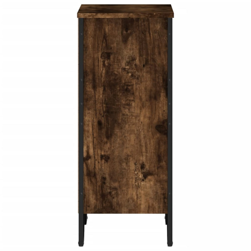 vidaXL füstös tölgy színű szerelt fa könyvszekrény 50 x 31 x 74,5 cm