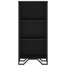 vidaXL fekete szerelt fa könyvszekrény 50 x 31 x 106 cm