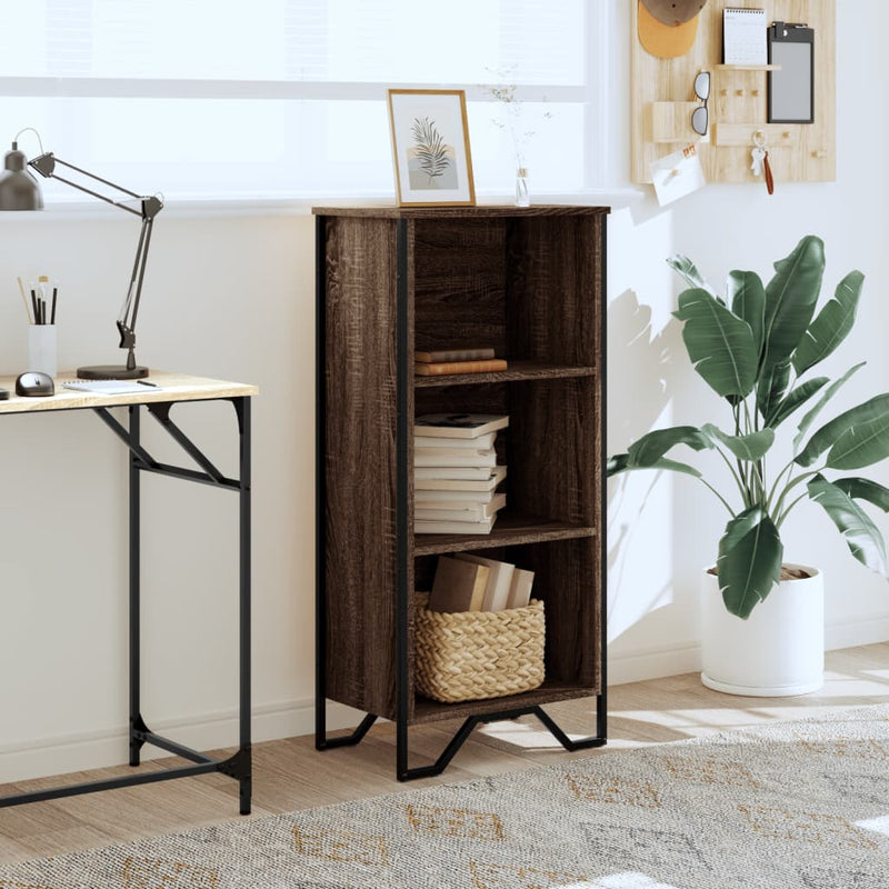 vidaXL barna tölgy színű szerelt fa könyvszekrény 50 x 31 x 106 cm