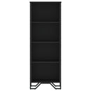 vidaXL fekete szerelt fa könyvszekrény 50 x 31 x 137,5 cm