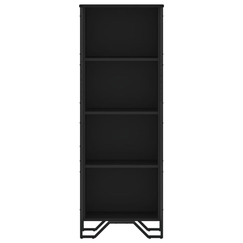 vidaXL fekete szerelt fa könyvszekrény 50 x 31 x 137,5 cm