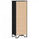 vidaXL fekete szerelt fa könyvszekrény 50 x 31 x 137,5 cm