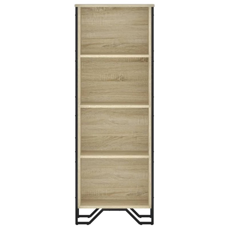 vidaXL sonoma tölgy színű szerelt fa könyvszekrény 50 x 31 x 74,5 cm