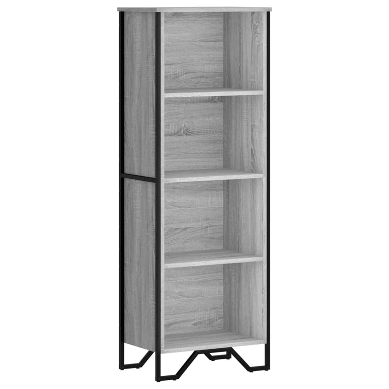 vidaXL szürke sonoma színű szerelt fa könyvespolc 50 x 31 x 137,5 cm