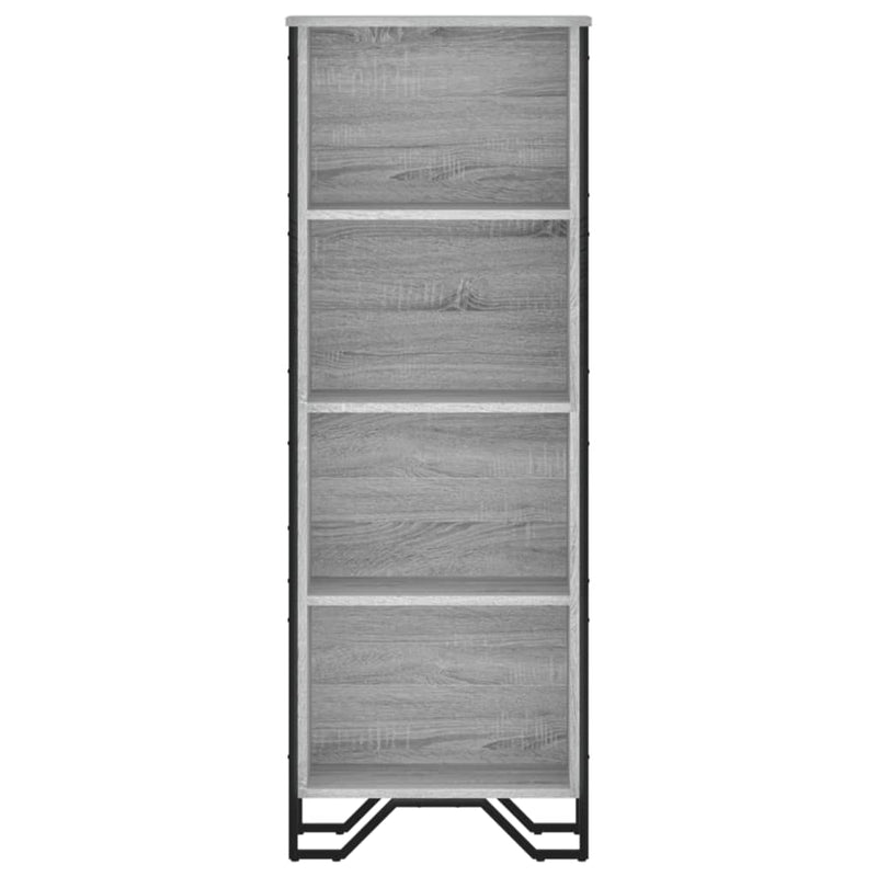 vidaXL szürke sonoma színű szerelt fa könyvespolc 50 x 31 x 137,5 cm