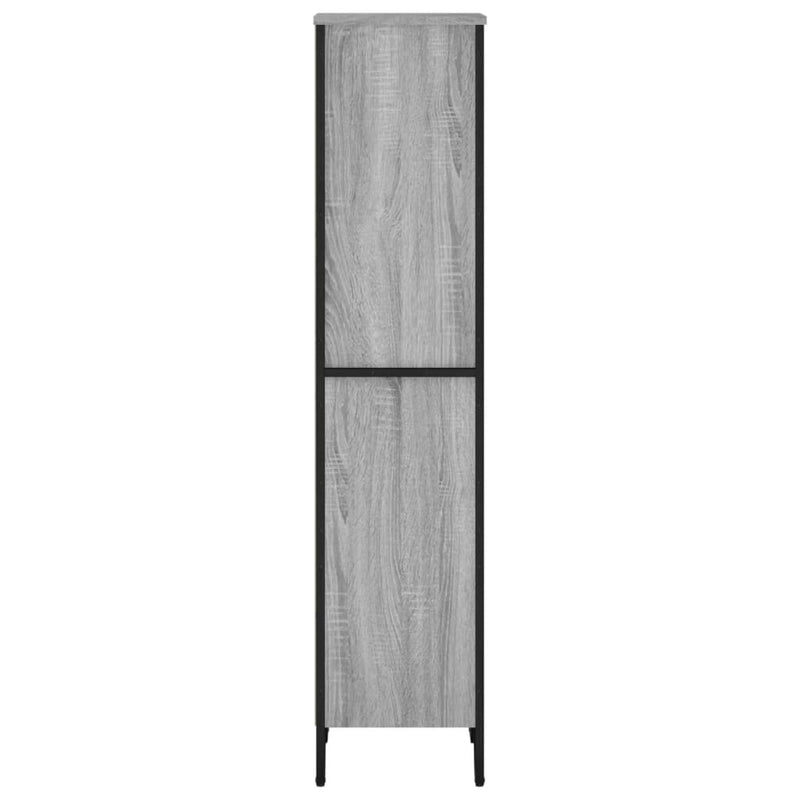vidaXL szürke sonoma színű szerelt fa könyvespolc 50 x 31 x 137,5 cm