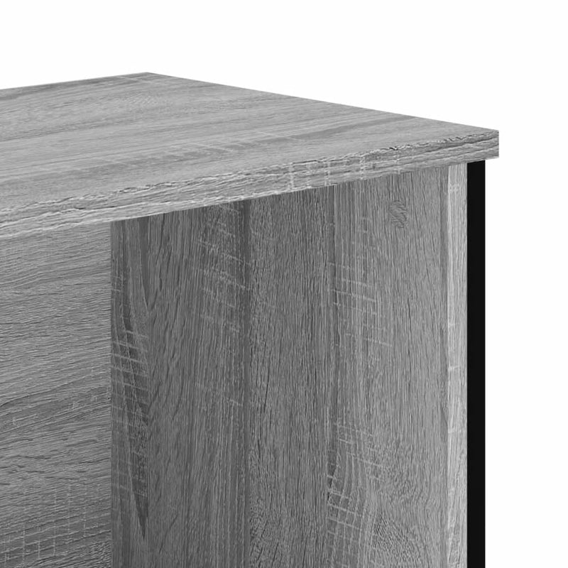 vidaXL szürke sonoma színű szerelt fa könyvespolc 50 x 31 x 137,5 cm