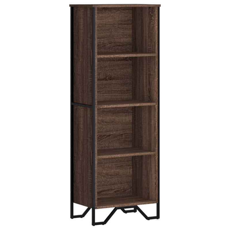 vidaXL barna tölgy színű szerelt fa könyvszekrény 50 x 31 x 137,5 cm