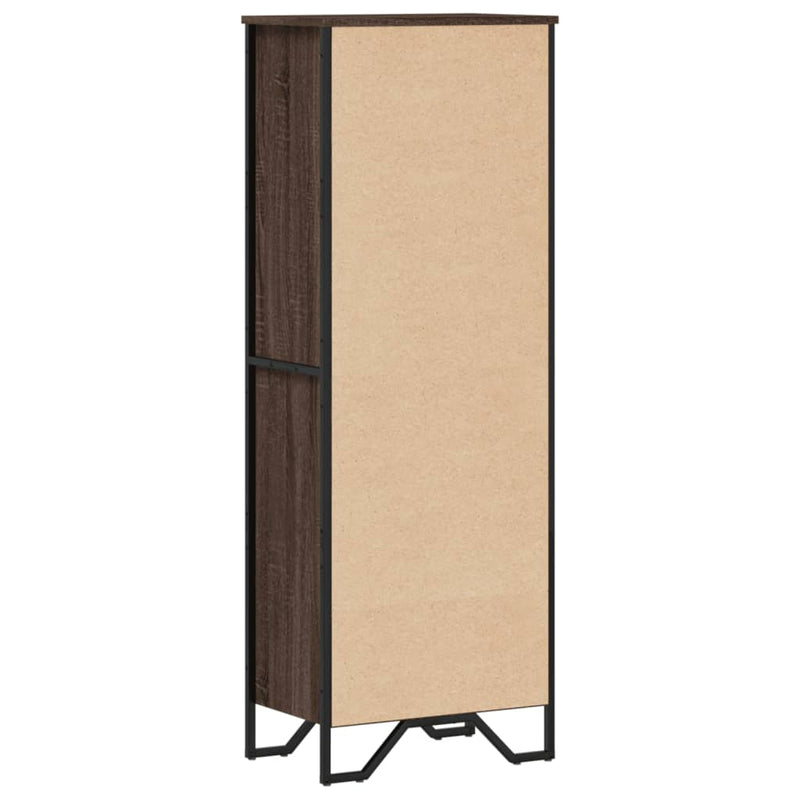 vidaXL barna tölgy színű szerelt fa könyvszekrény 50 x 31 x 137,5 cm