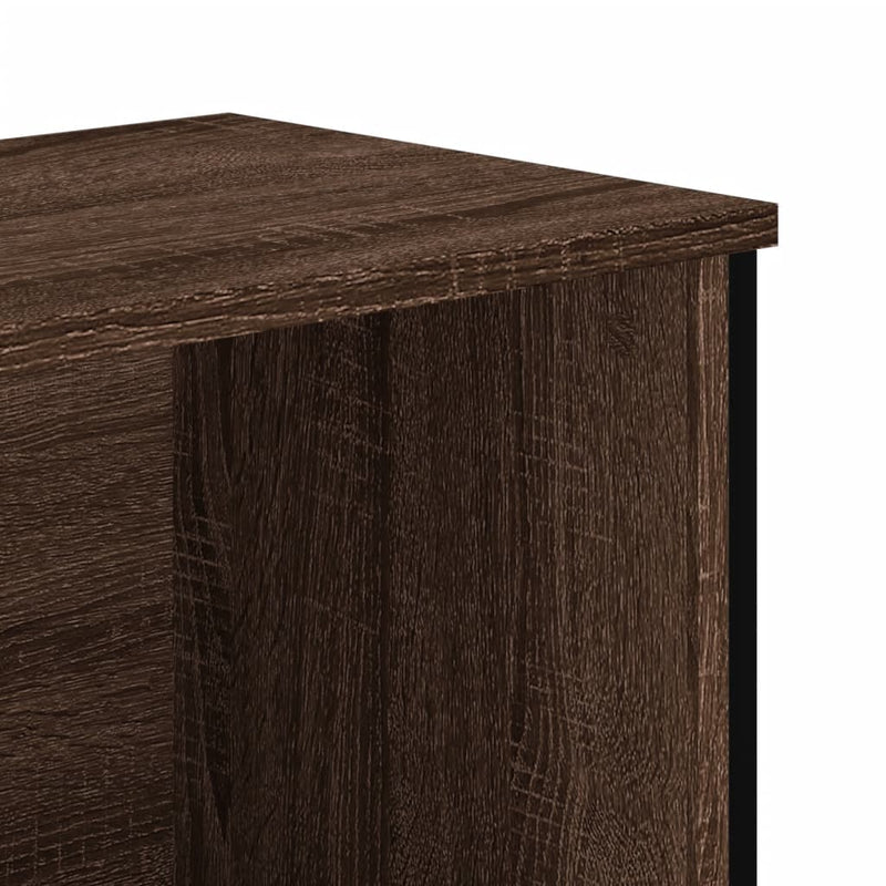 vidaXL barna tölgy színű szerelt fa könyvszekrény 50 x 31 x 137,5 cm