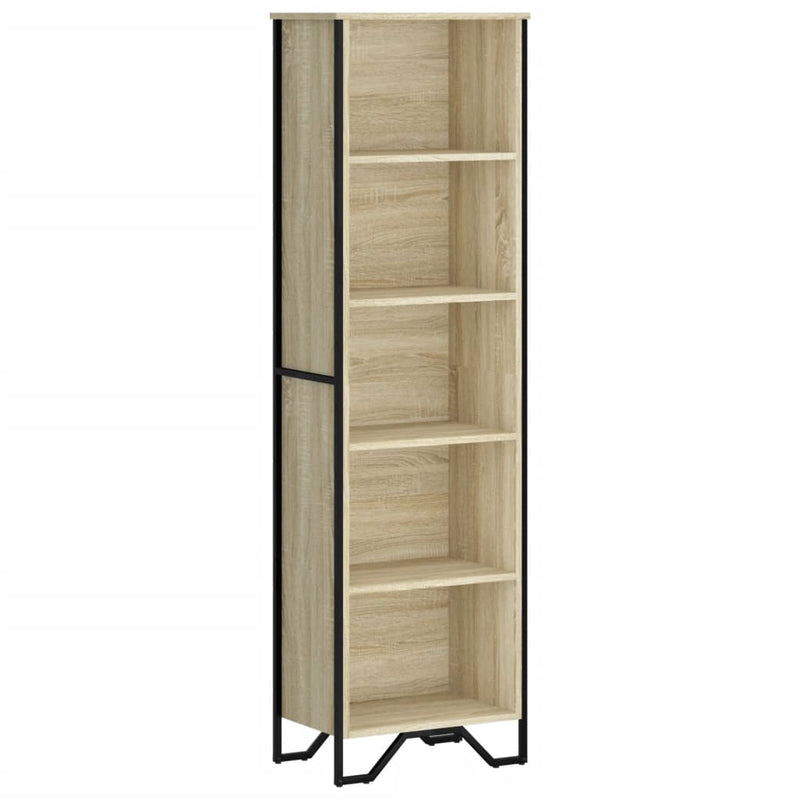 vidaXL sonoma tölgy színű szerelt fa könyvszekrény 50 x 31 x 169 cm