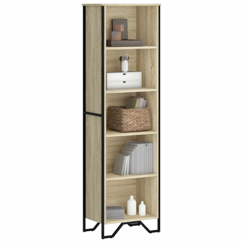 vidaXL sonoma tölgy színű szerelt fa könyvszekrény 50 x 31 x 169 cm