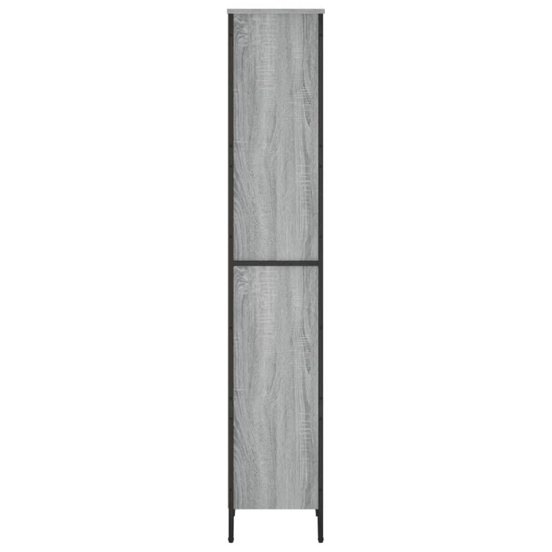 vidaXL szürke sonoma színű szerelt fa könyvespolc 50 x 31 x 169 cm