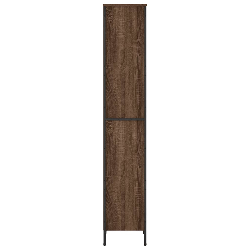 vidaXL barna tölgy színű szerelt fa könyvszekrény 50 x 31 x 169 cm