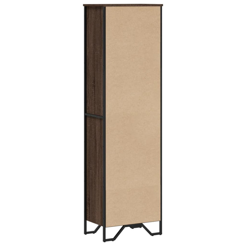 vidaXL barna tölgy színű szerelt fa könyvszekrény 50 x 31 x 169 cm