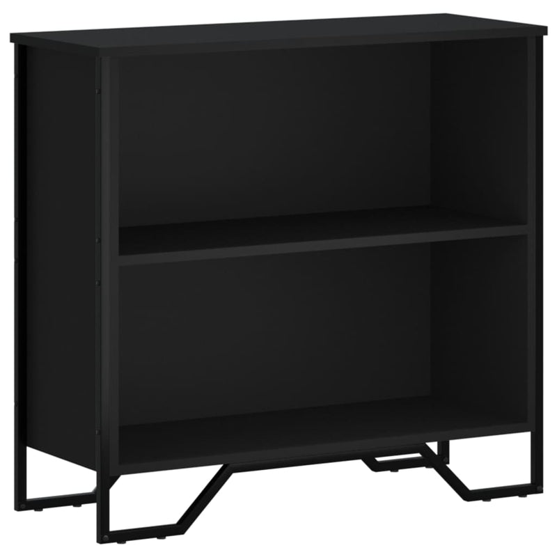 vidaXL fekete szerelt fa könyvszekrény 80 x 31 x 74,5 cm