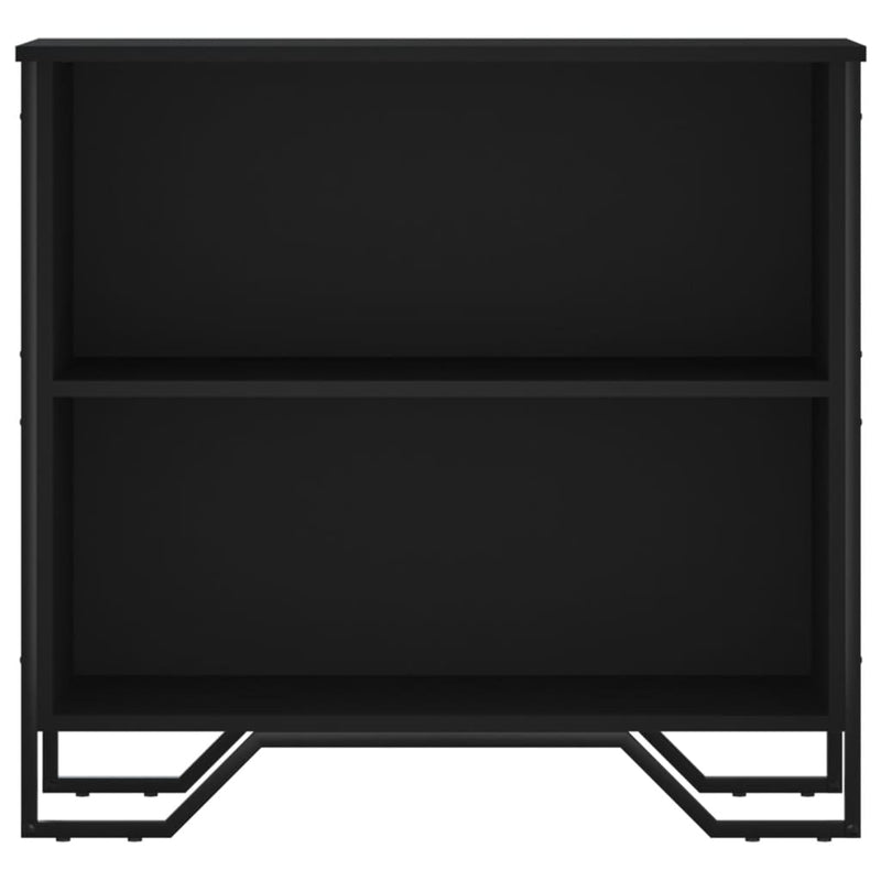 vidaXL fekete szerelt fa könyvszekrény 80 x 31 x 74,5 cm