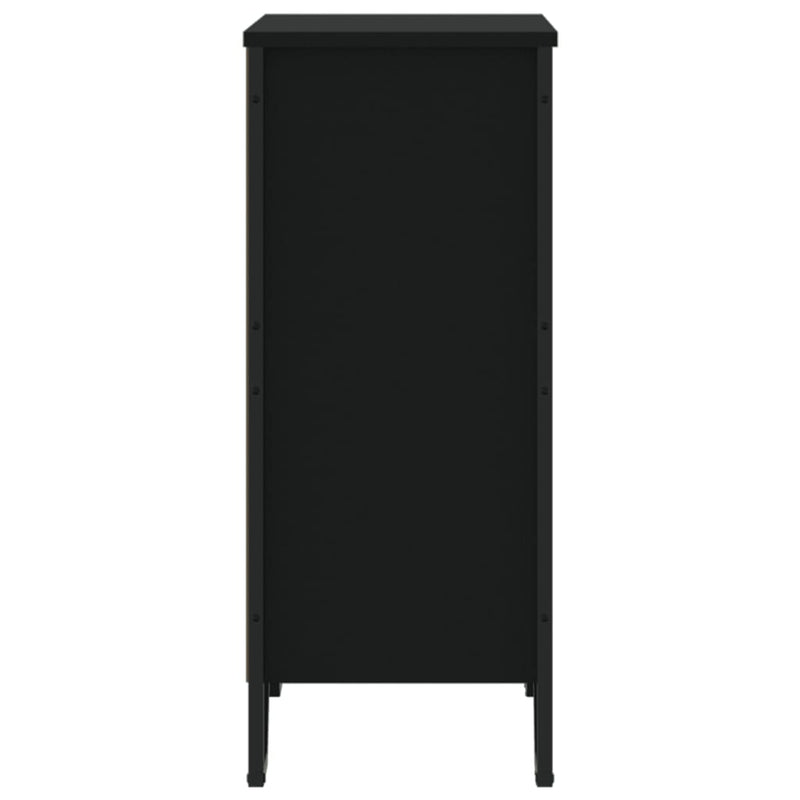 vidaXL fekete szerelt fa könyvszekrény 80 x 31 x 74,5 cm