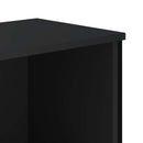 vidaXL fekete szerelt fa könyvszekrény 80 x 31 x 74,5 cm