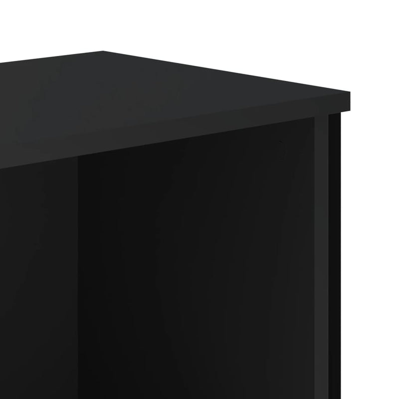 vidaXL fekete szerelt fa könyvszekrény 80 x 31 x 74,5 cm