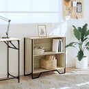 vidaXL sonoma tölgy színű szerelt fa könyvespolc 80 x 31 x 74,5 cm