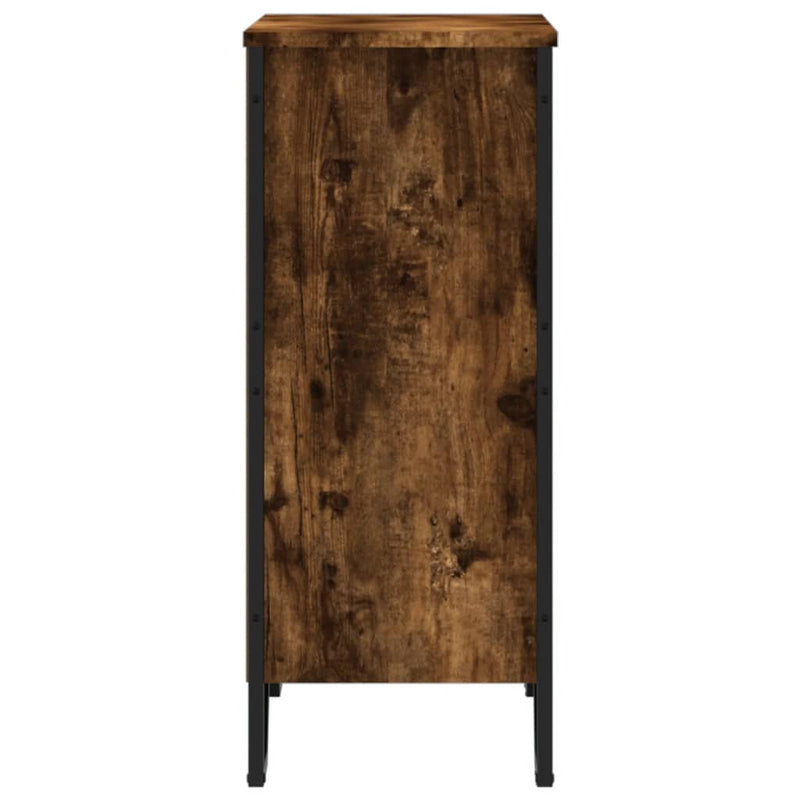 vidaXL füstös tölgy színű szerelt fa könyvszekrény 80 x 31 x 74,5 cm