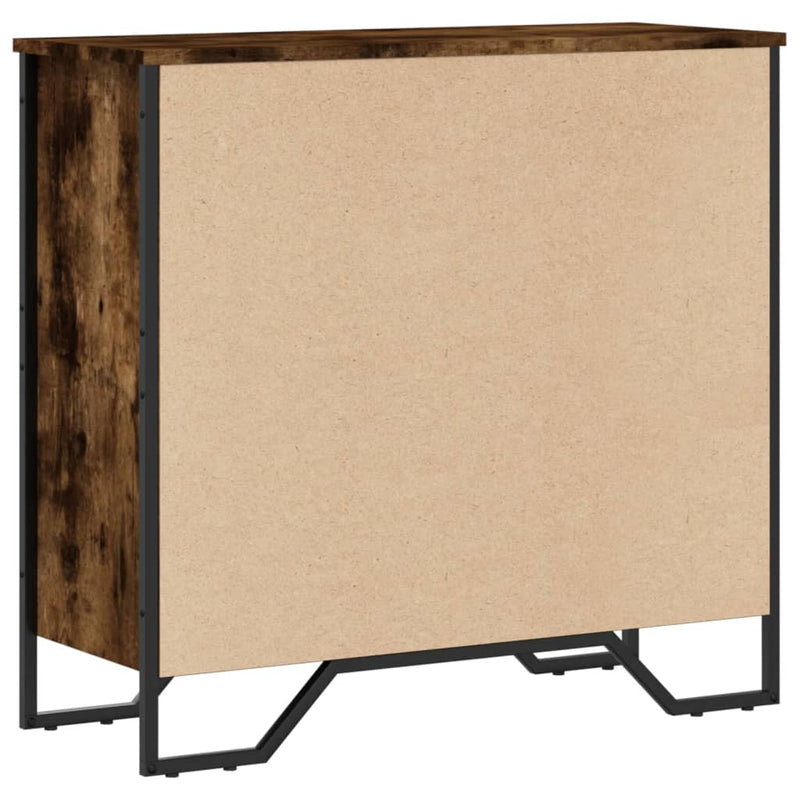vidaXL füstös tölgy színű szerelt fa könyvszekrény 80 x 31 x 74,5 cm