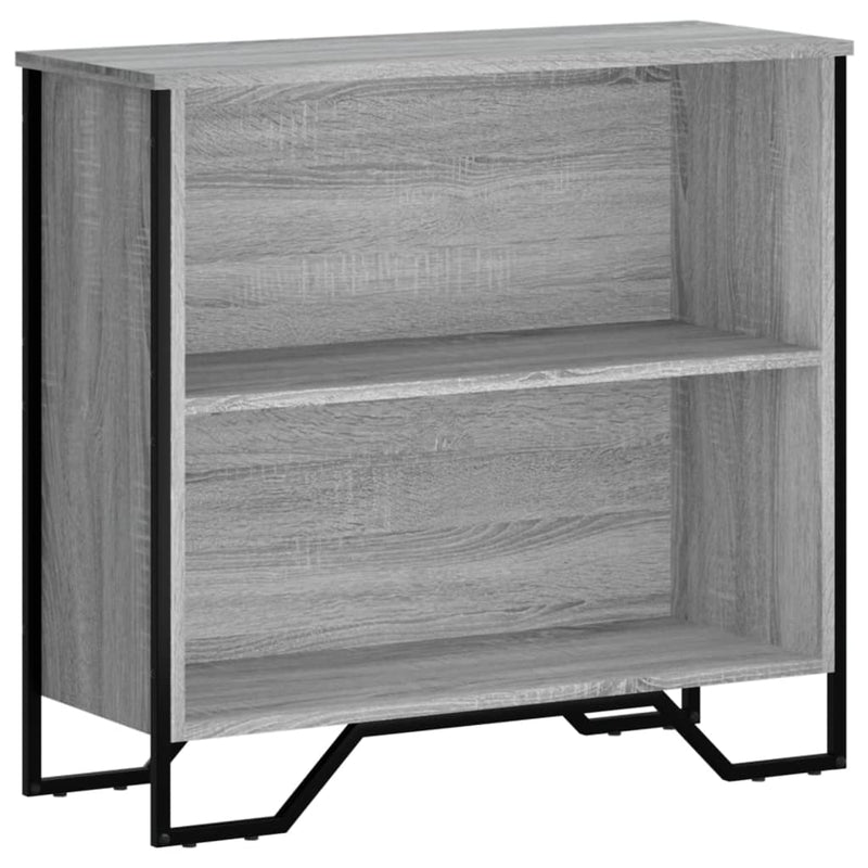 vidaXL szürke sonoma színű szerelt fa könyvespolc 80 x 31 x 74,5 cm