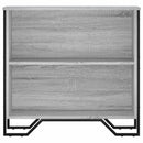 vidaXL szürke sonoma színű szerelt fa könyvespolc 80 x 31 x 74,5 cm