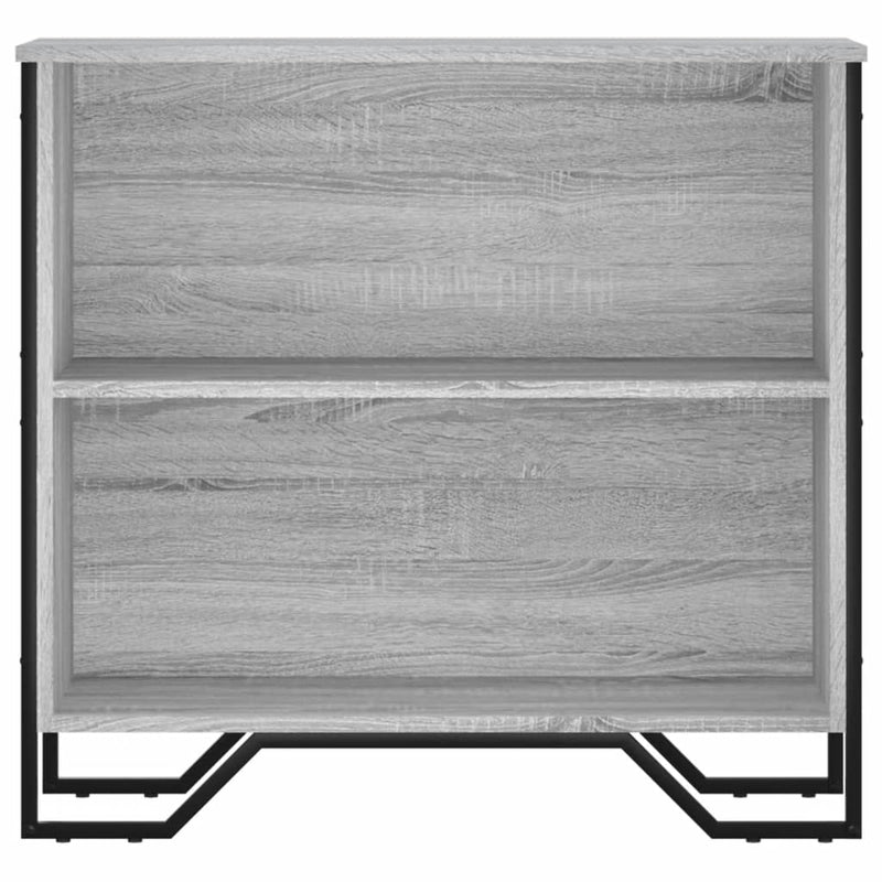 vidaXL szürke sonoma színű szerelt fa könyvespolc 80 x 31 x 74,5 cm