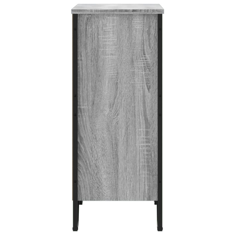 vidaXL szürke sonoma színű szerelt fa könyvespolc 80 x 31 x 74,5 cm