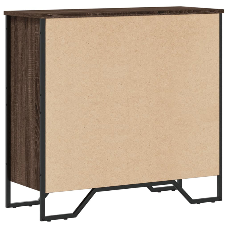 vidaXL barna tölgy színű szerelt fa könyvszekrény 80 x 31 x 74,5 cm
