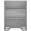 vidaXL szürke sonoma színű szerelt fa könyvespolc 80 x 31 x 106 cm