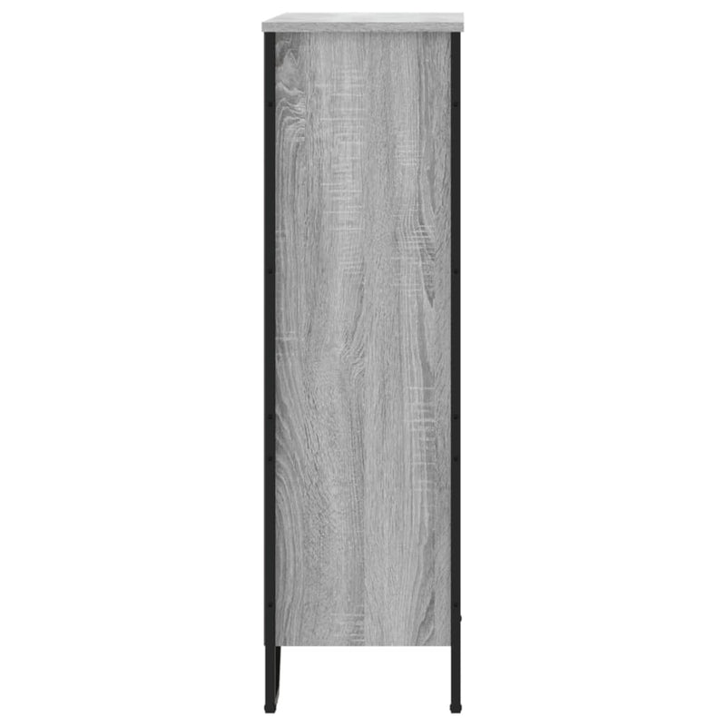 vidaXL szürke sonoma színű szerelt fa könyvespolc 80 x 31 x 106 cm