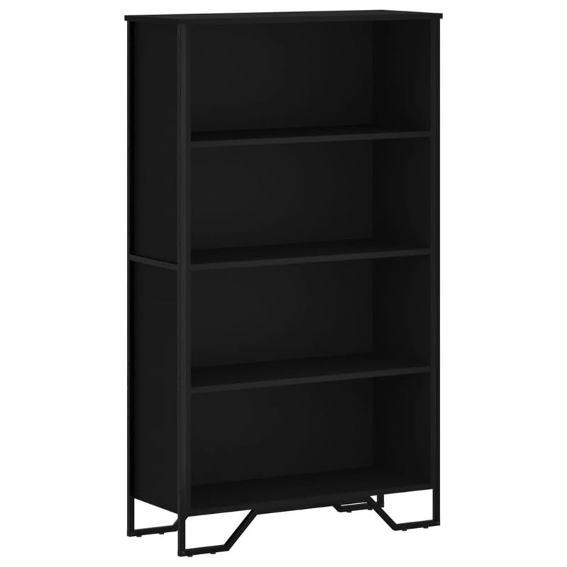 vidaXL fekete szerelt fa könyvszekrény 80 x 31 x 137,5 cm
