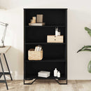 vidaXL fekete szerelt fa könyvszekrény 80 x 31 x 137,5 cm