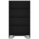 vidaXL fekete szerelt fa könyvszekrény 80 x 31 x 137,5 cm