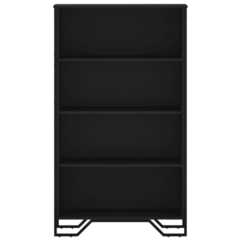 vidaXL fekete szerelt fa könyvszekrény 80 x 31 x 137,5 cm