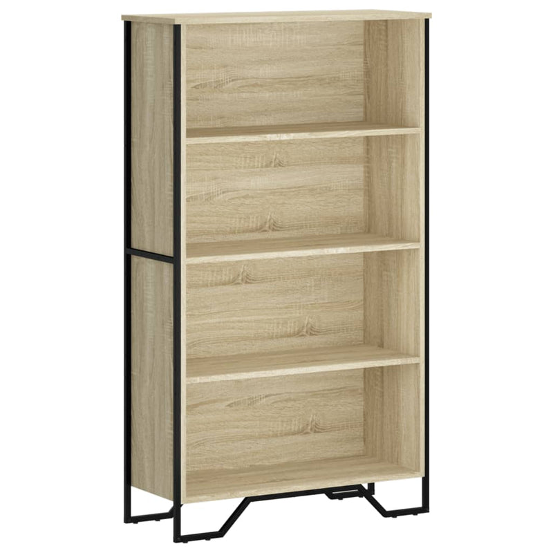 vidaXL sonoma tölgy szerelt fa könyvespolc 80 x 31 x 137,5 cm