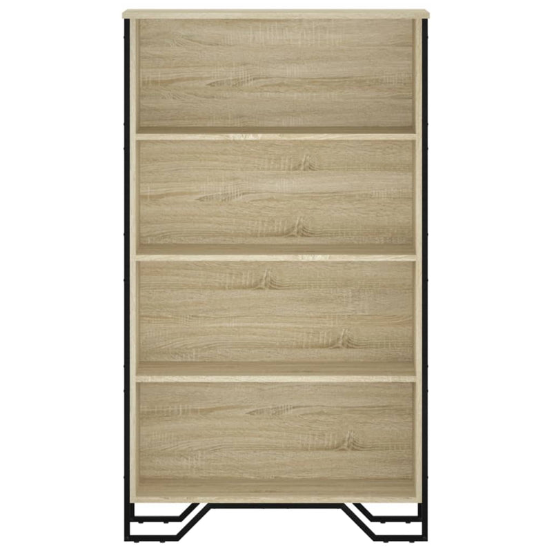 vidaXL sonoma tölgy szerelt fa könyvespolc 80 x 31 x 137,5 cm
