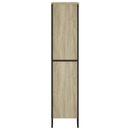 vidaXL sonoma tölgy szerelt fa könyvespolc 80 x 31 x 137,5 cm