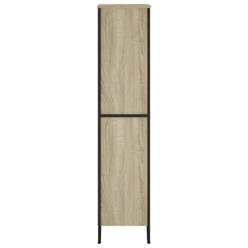 vidaXL sonoma tölgy szerelt fa könyvespolc 80 x 31 x 137,5 cm