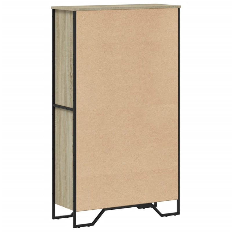 vidaXL sonoma tölgy szerelt fa könyvespolc 80 x 31 x 137,5 cm